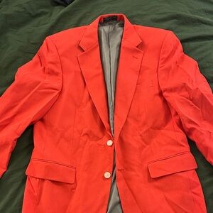 Vibrant Red Men's Blazer